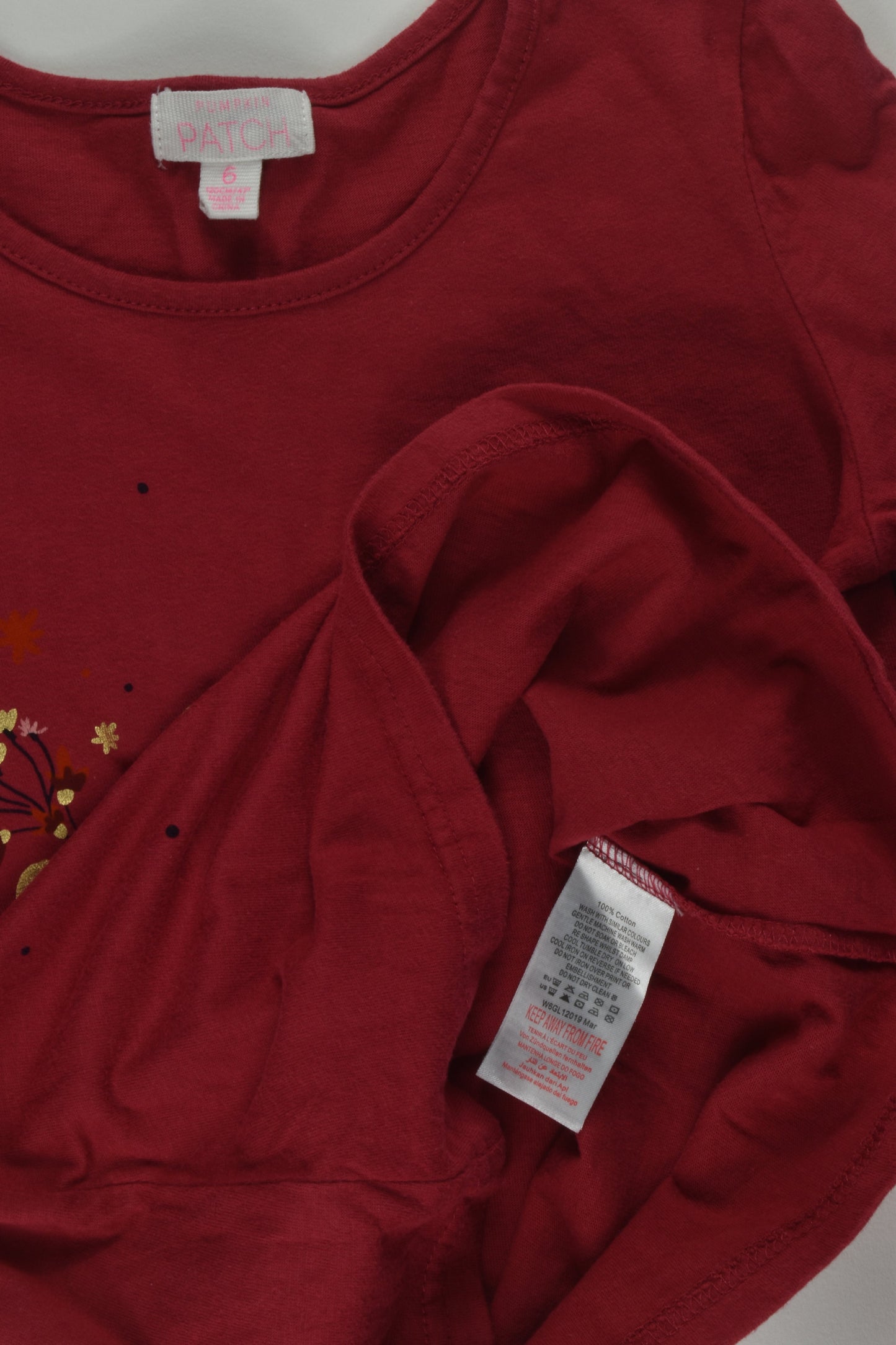 Pumpkin Patch Size 6 'Good Karma' Top