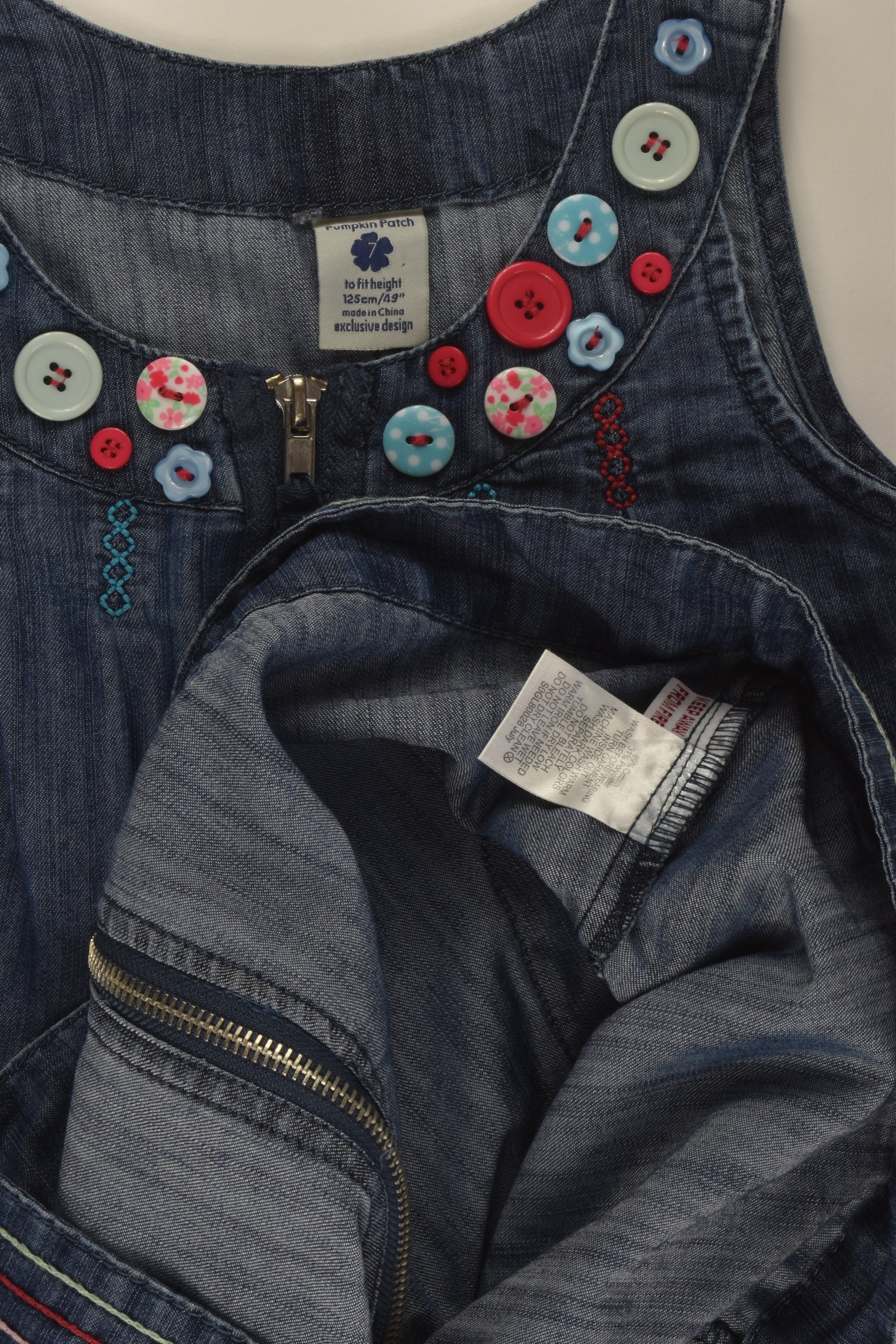 Pumpkin Patch Size 7 Denim Dress