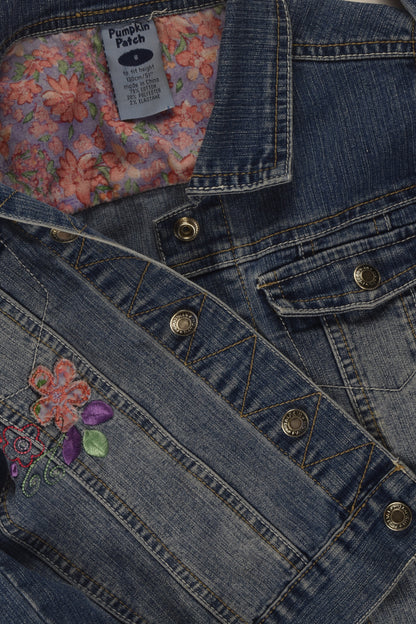 Pumpkin Patch Size 8 Embroidery Denim Jacket