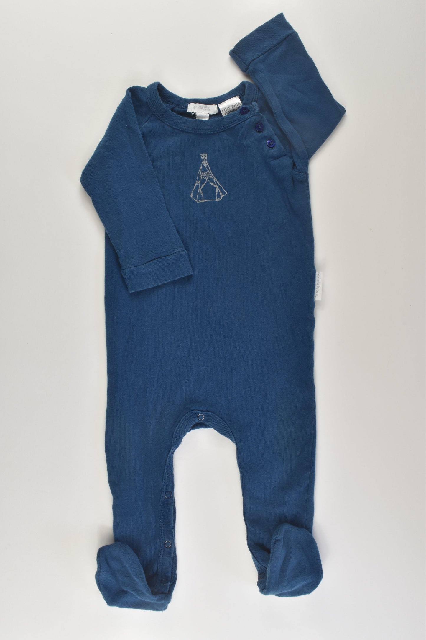 Purebaby Size 0 Footed Romper