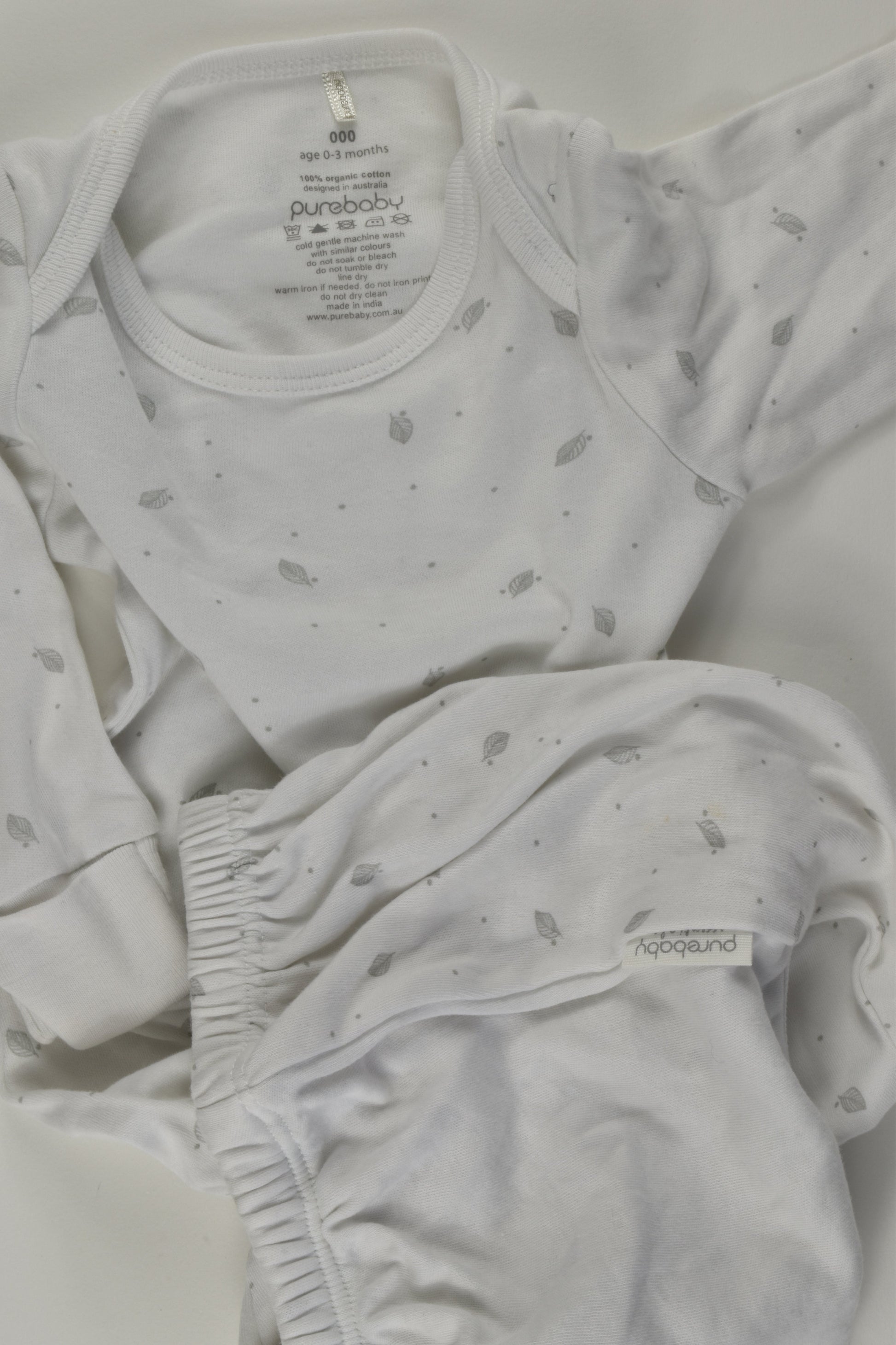 Purebaby Size 000 Sleepingsuit