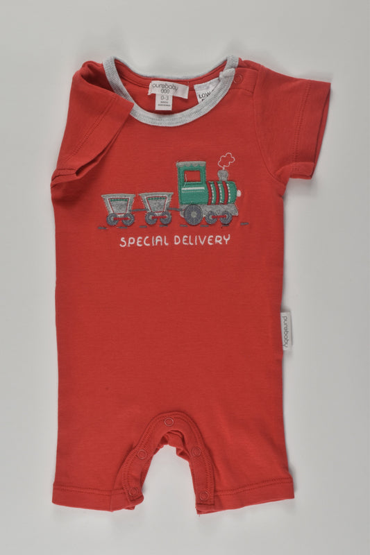 Purebaby Size 000 'Special Delivery' Romper