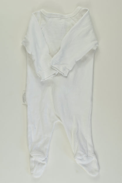 Purebaby Size 0000 Footed Romper
