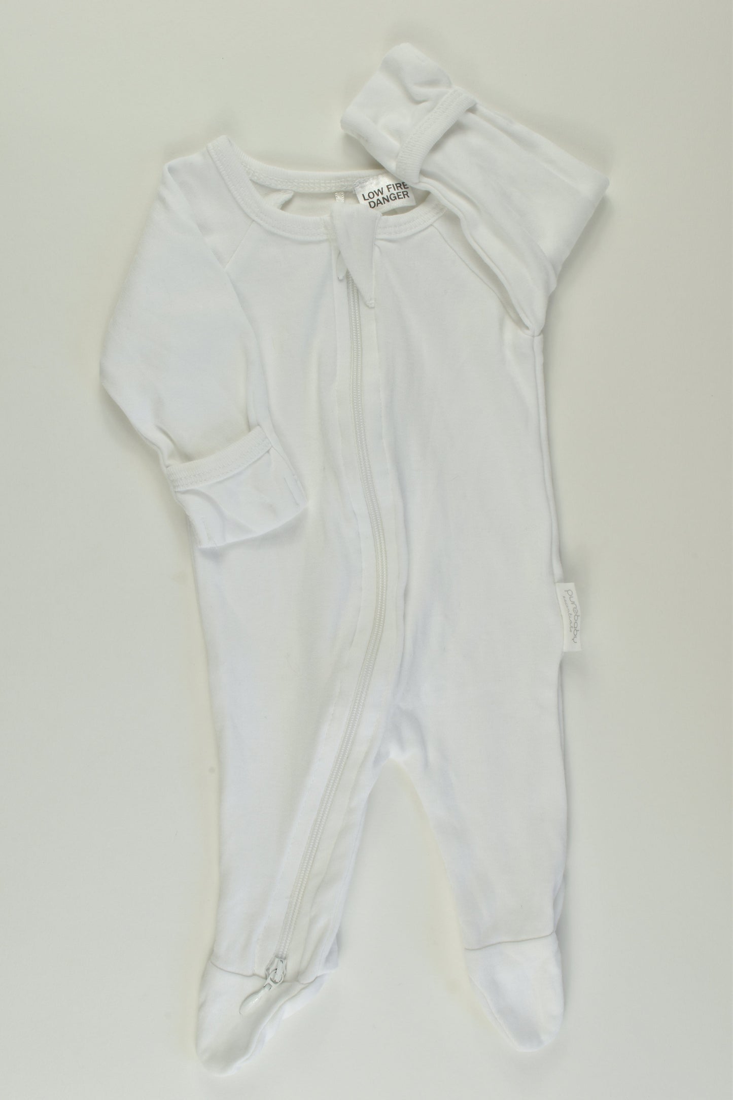 Purebaby Size 0000 Footed Romper