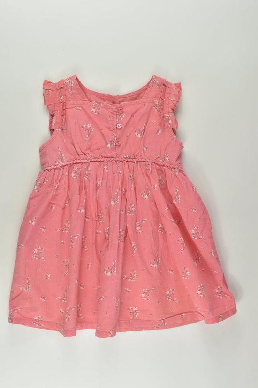 Purebaby Size 1 Floral Dress