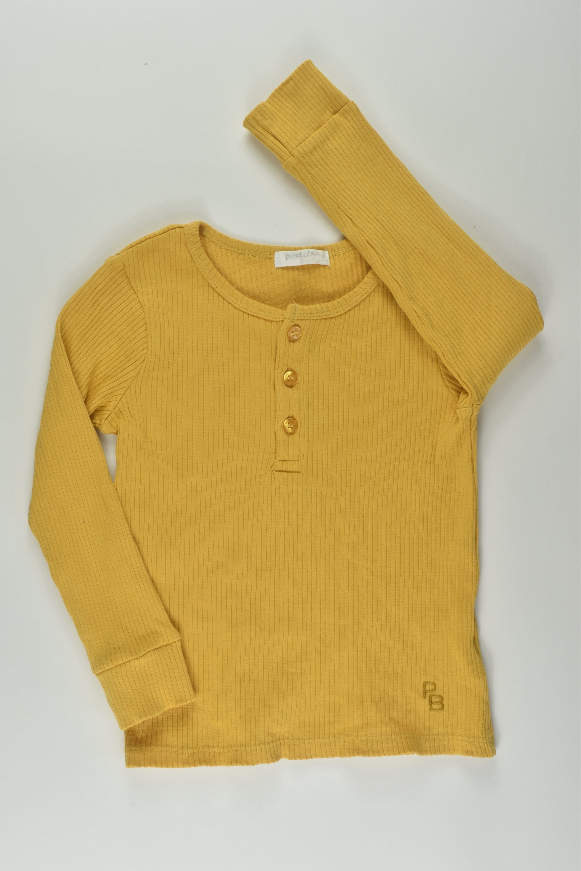 Purebaby Size 3 Ribbed Top