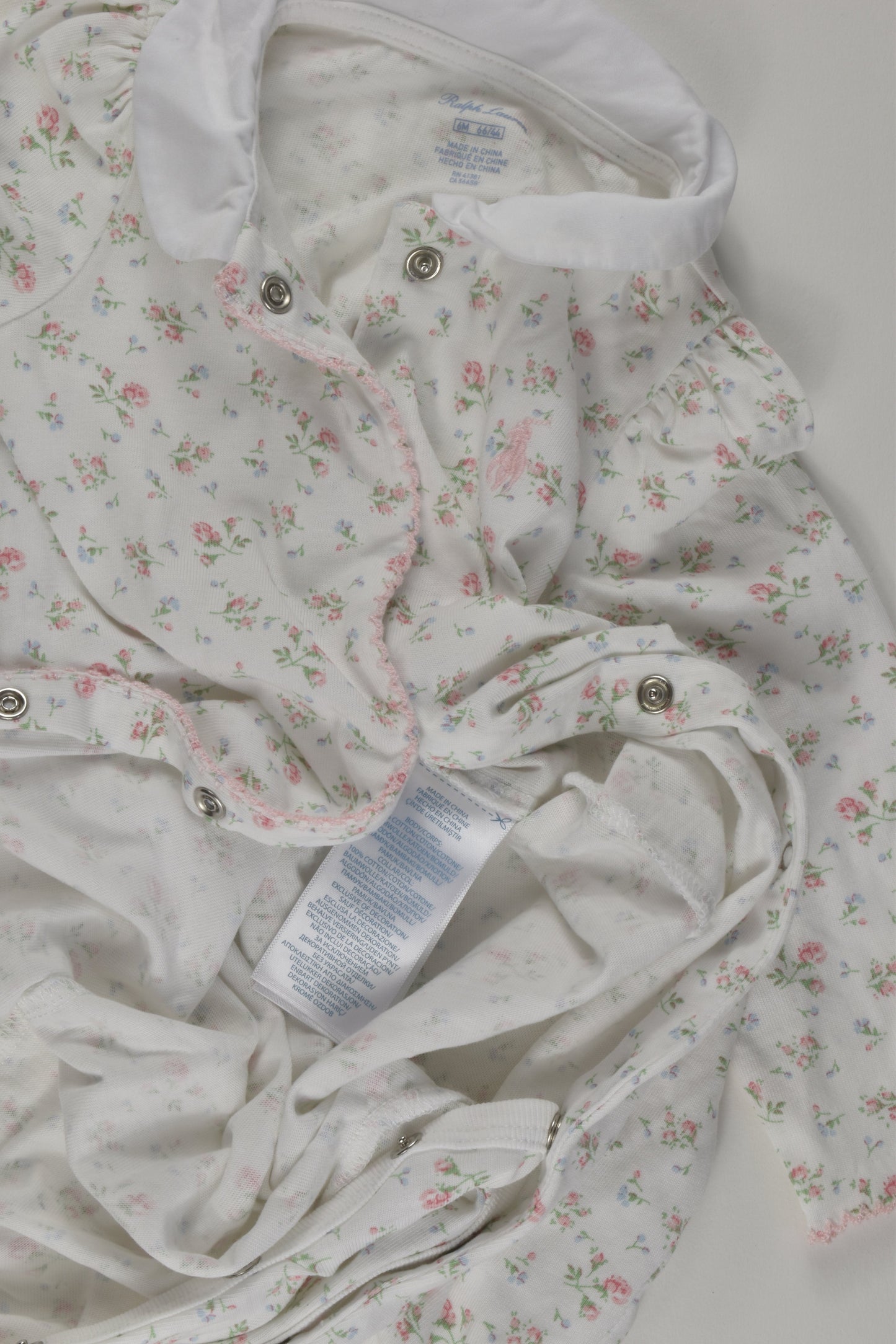 Ralph Lauren Size 00 (6m) Floral Romper