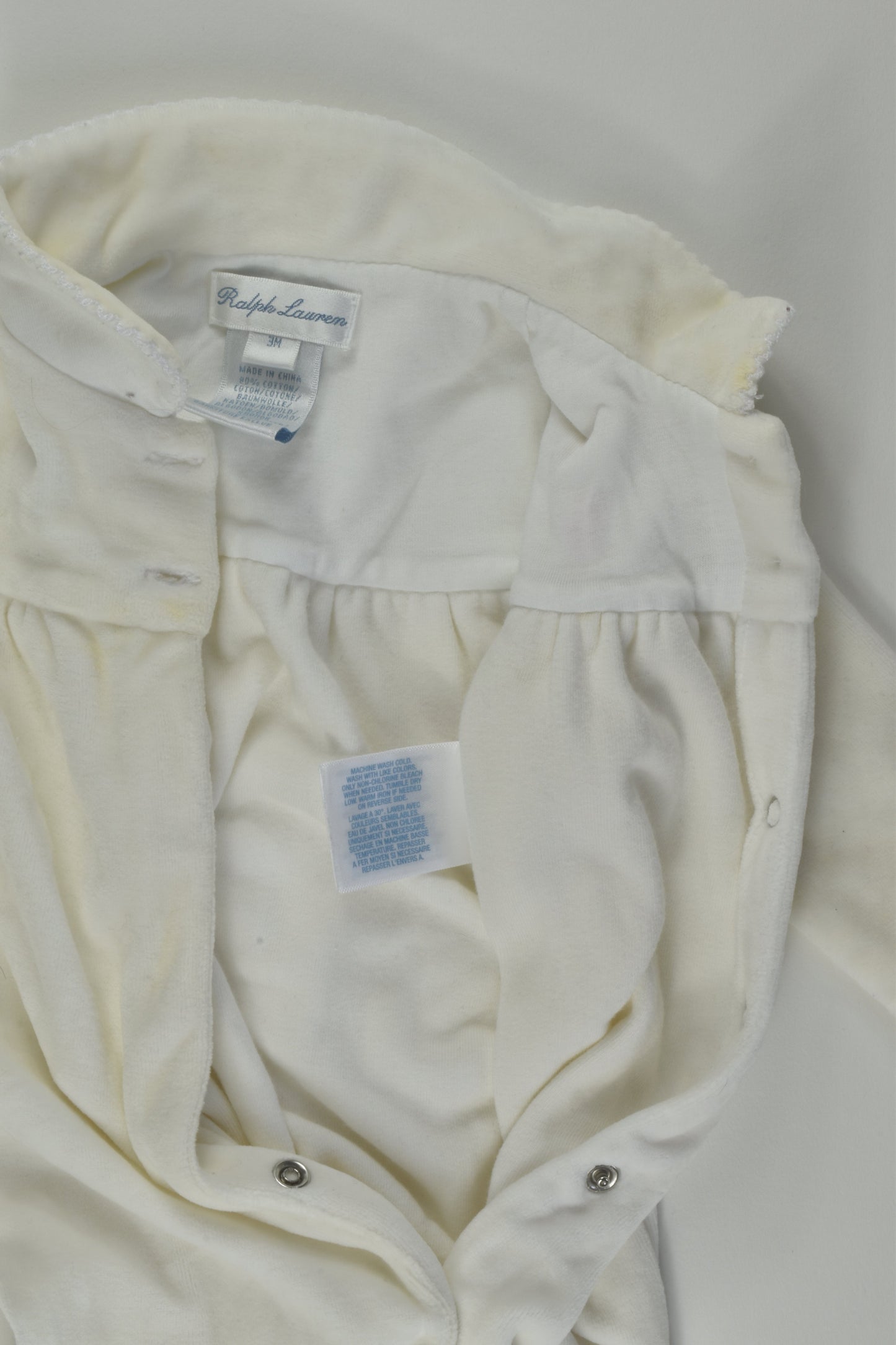 Ralph Lauren Size 3 months Velour Romper