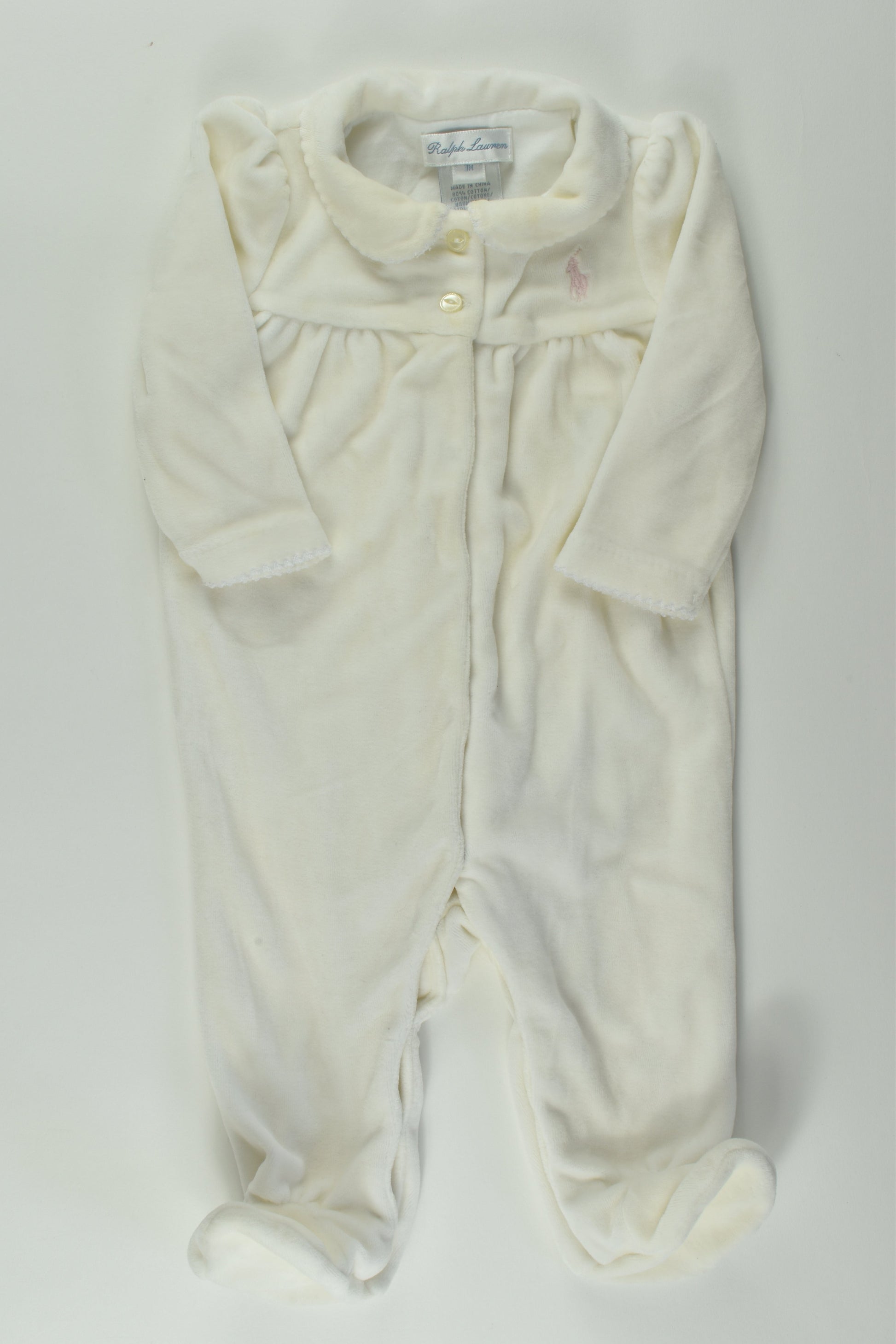Ralph Lauren Size 3 months Velour Romper