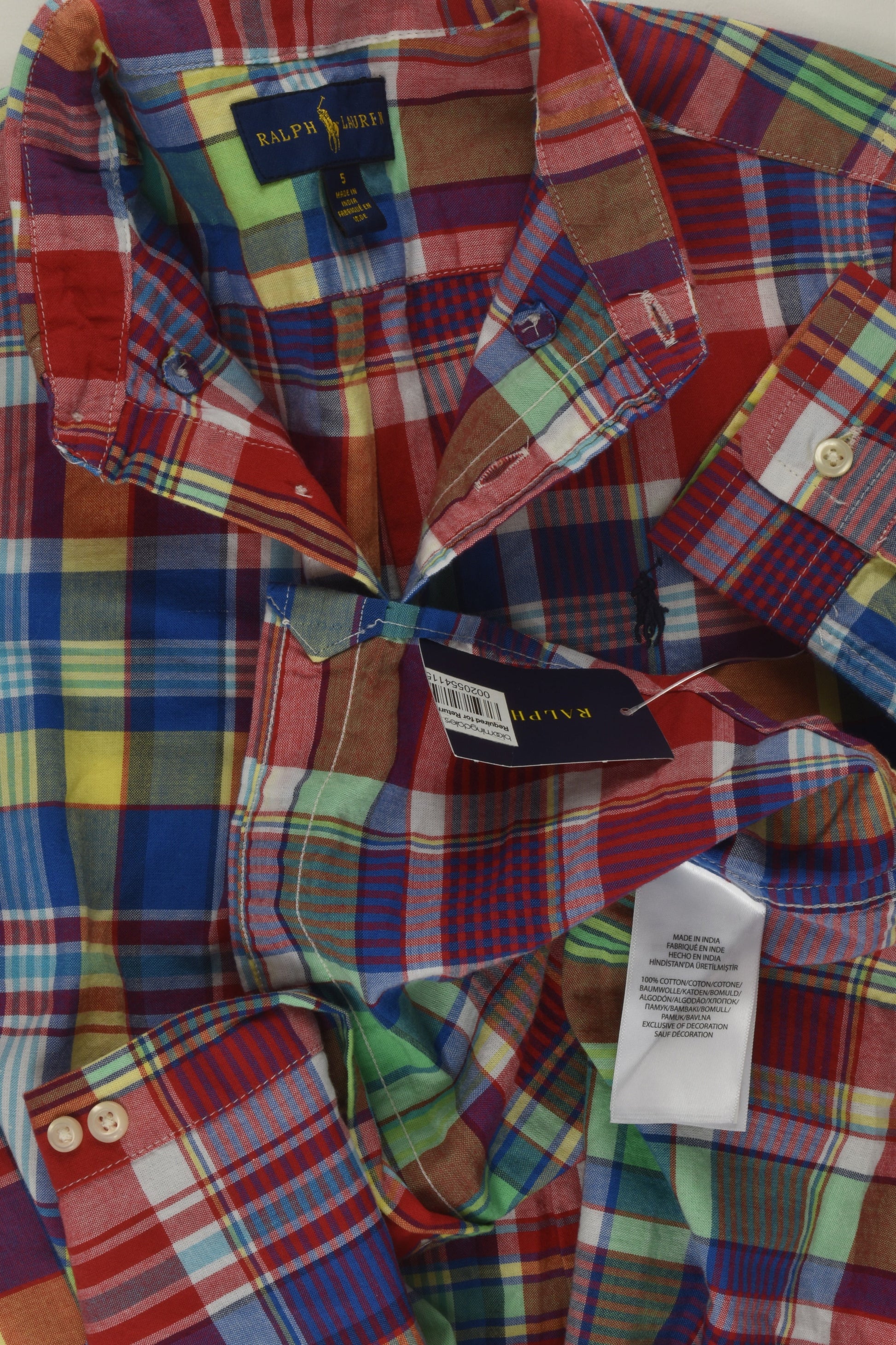 Ralph Lauren Size 5 Checked Shirt