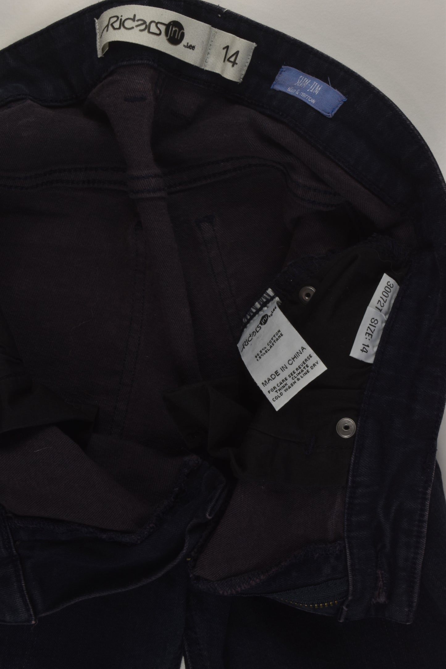 Riders Jnr by Lee Size 14 Slim and Narrow Denim Pants