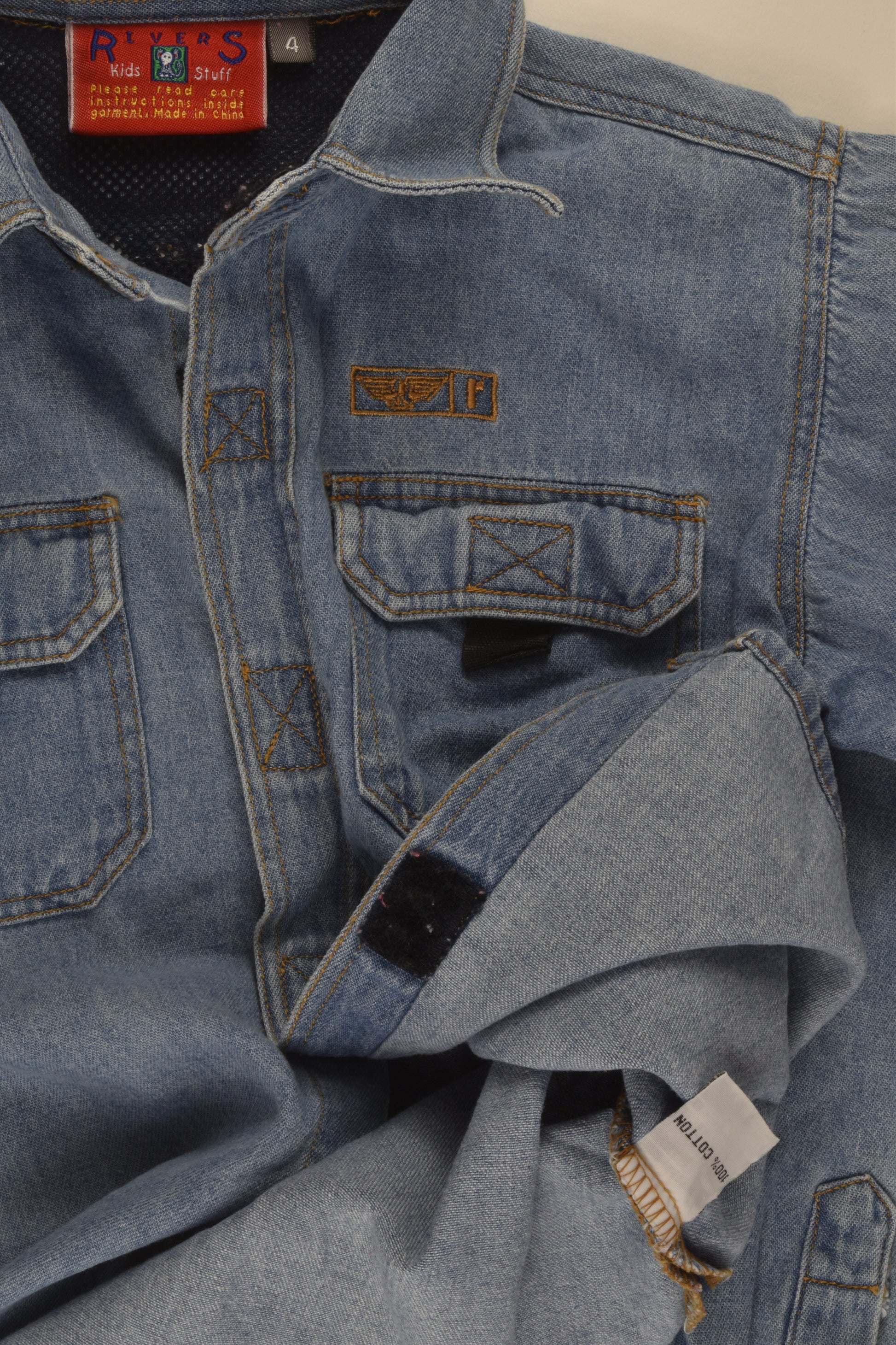 Rivers Size 4 Denim Shirt