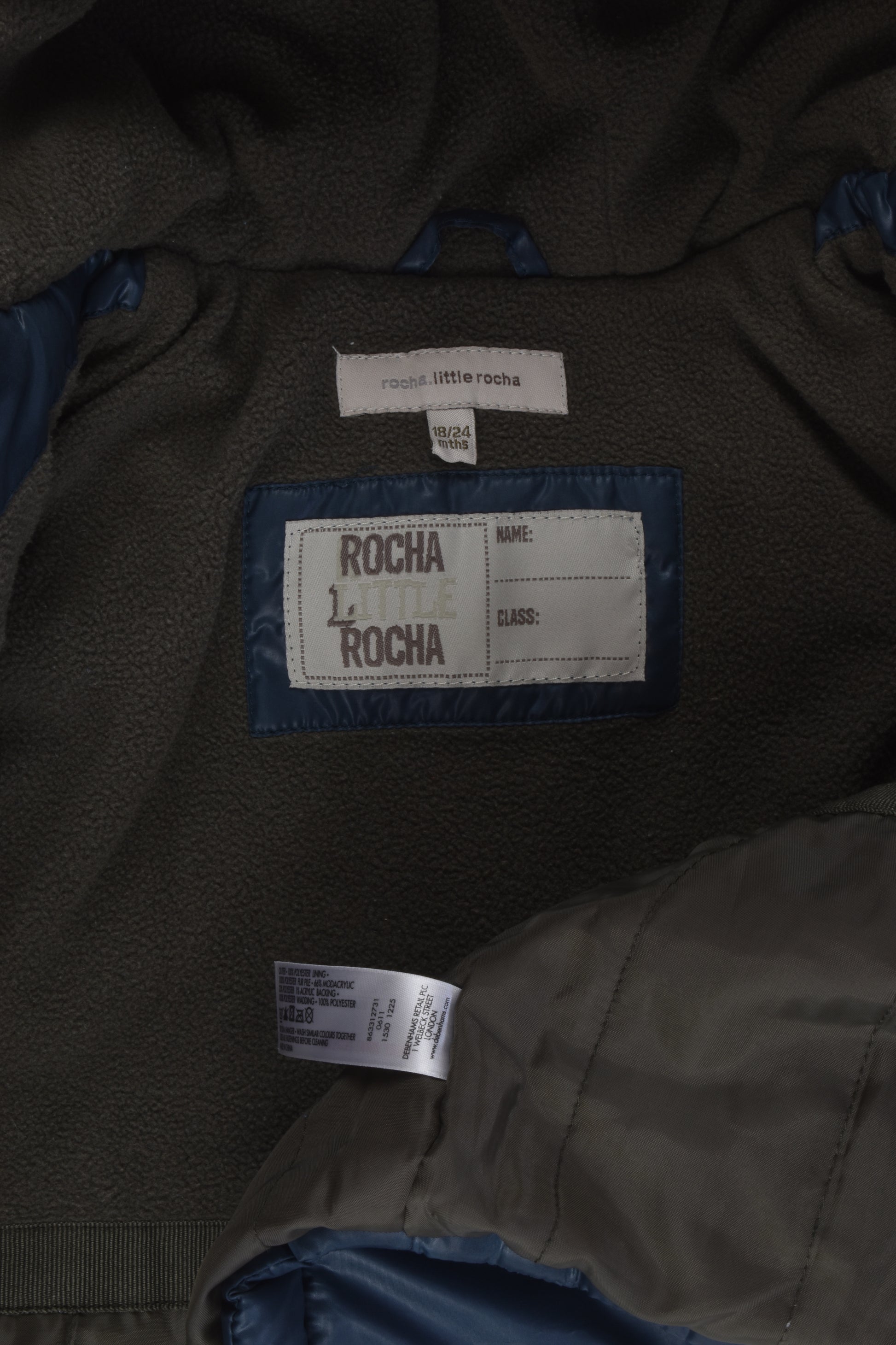 Rocha Little Rocha Size 1-2 Warm Winter Jacket
