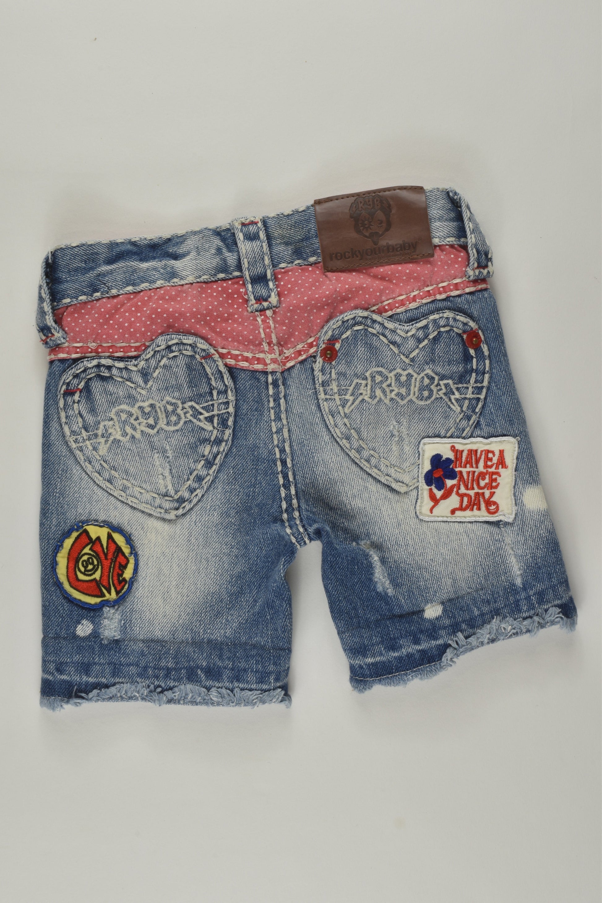 Rock Your Baby Size 1 Denim Shorts