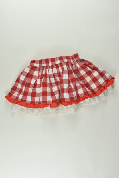 Rock Your Baby Size 2 Checked Skirt