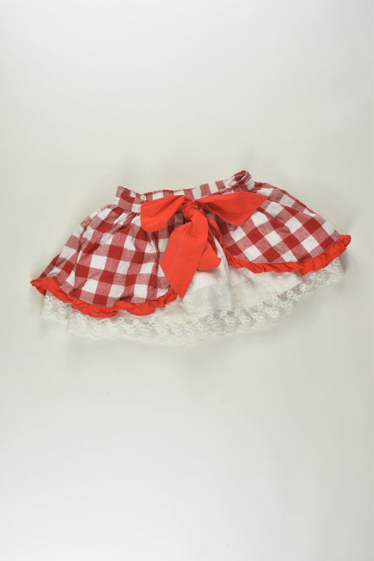 Rock Your Baby Size 2 Checked Skirt