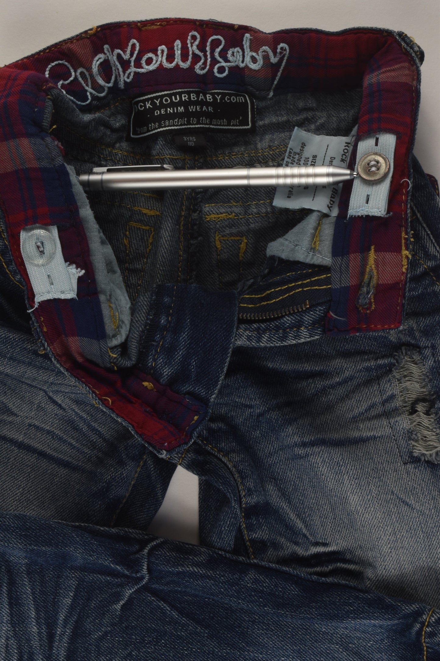 Rock Your Baby Size 3 Denim Pants