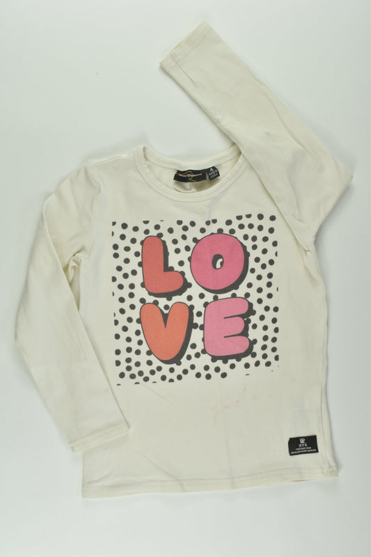 Rock Your Kid Size 4 'Love' Top