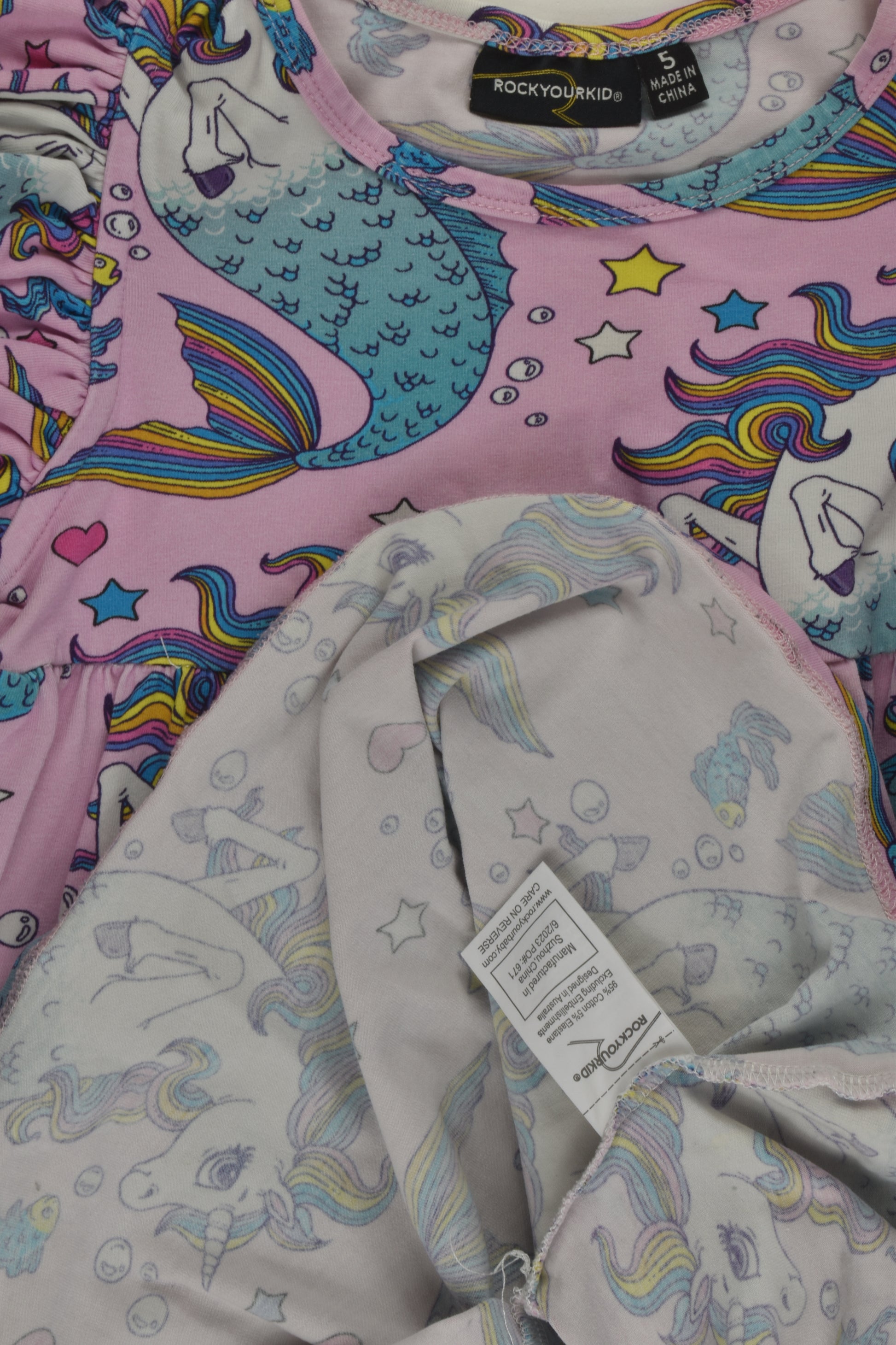 Rock Your Kid Size 5 Mermaid Unicorn Dress