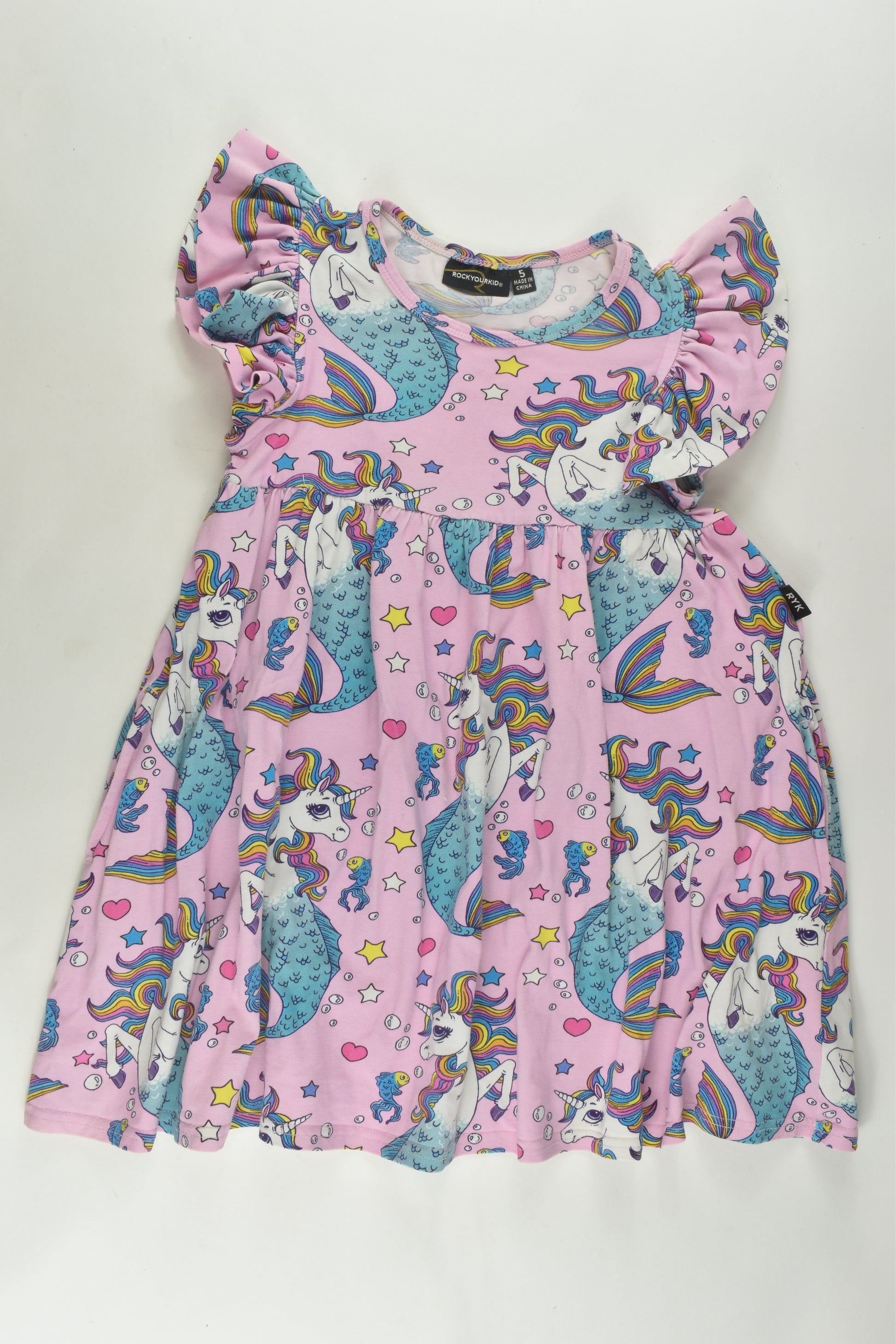 Rock Your Kid Size 5 Mermaid Unicorn Dress