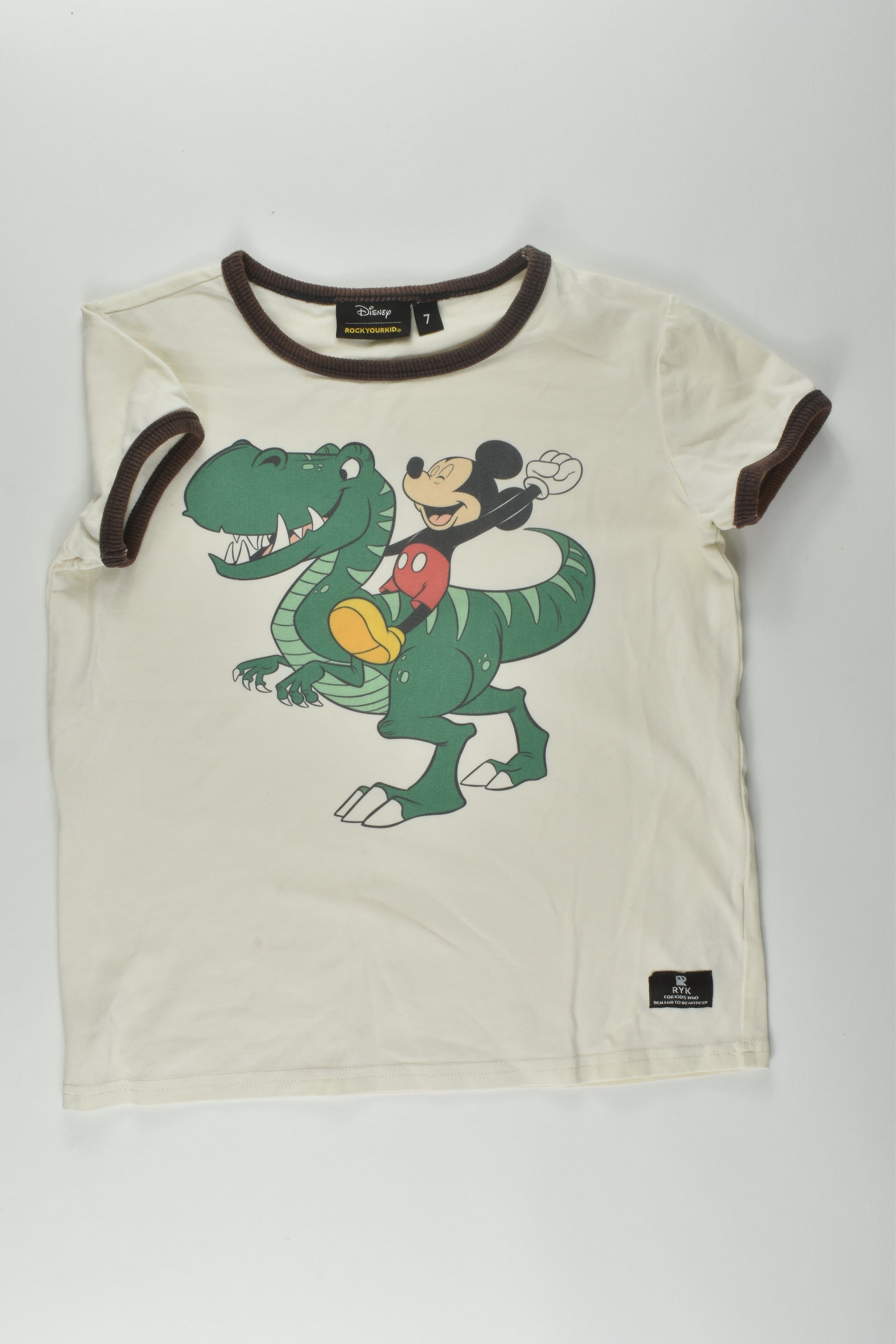 Rock Your Kid Size 7 Dino Mickey T-shirt