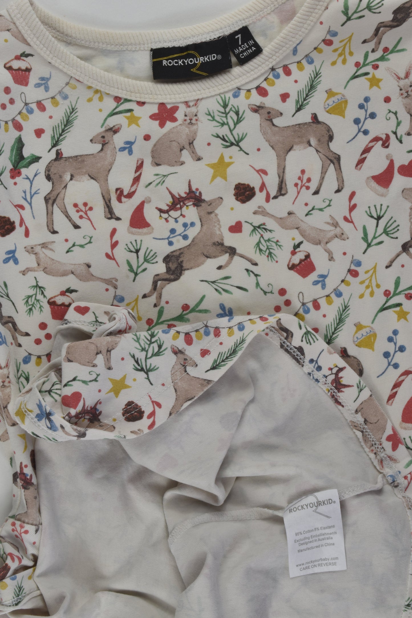 Rock Your Kid Size 7 Twirly Christmas Dress