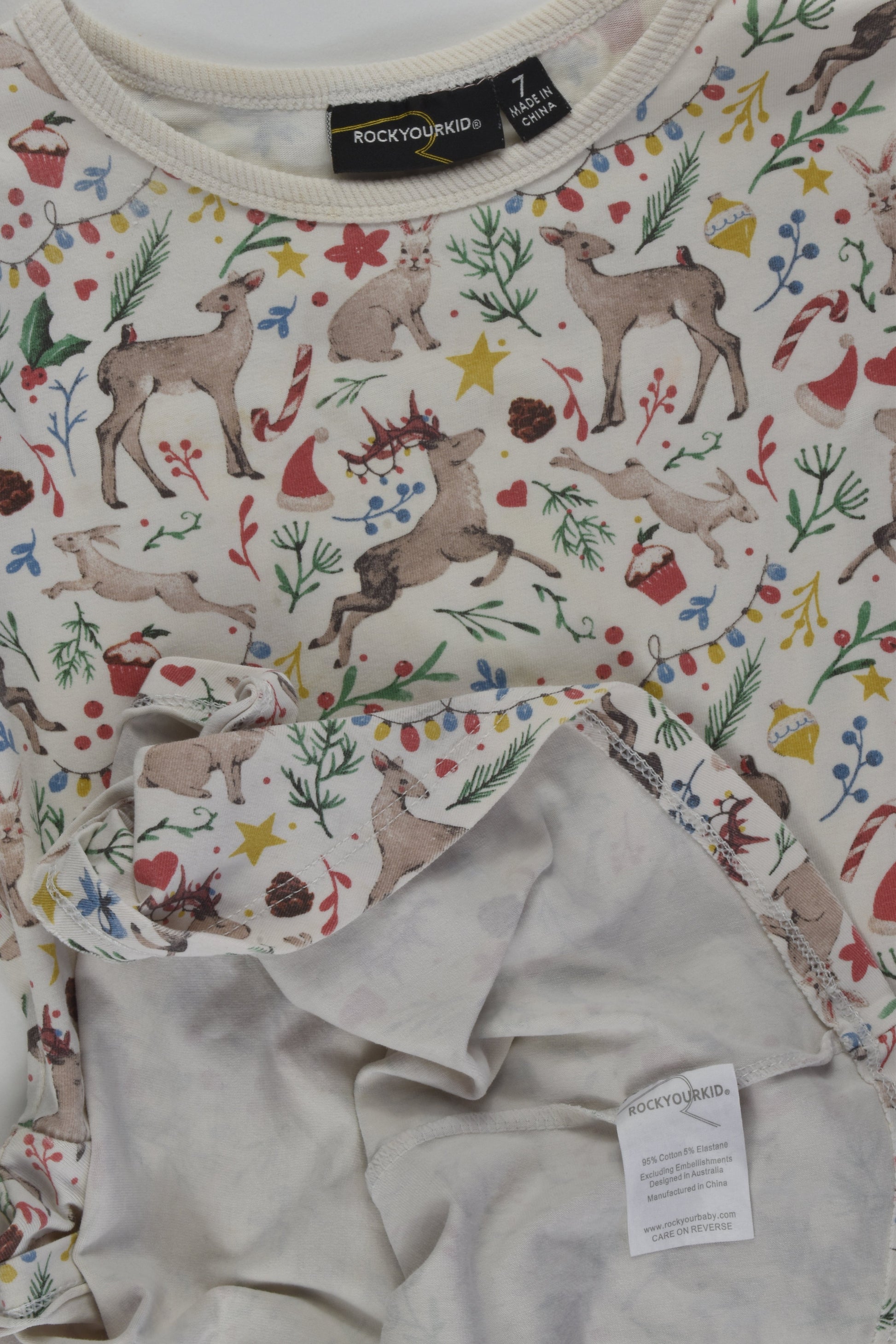 Rock Your Kid Size 7 Twirly Christmas Dress