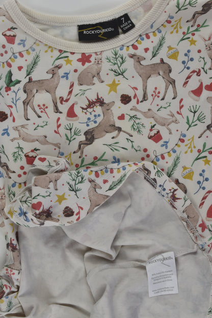 Rock Your Kid Size 7 Twirly Christmas Dress