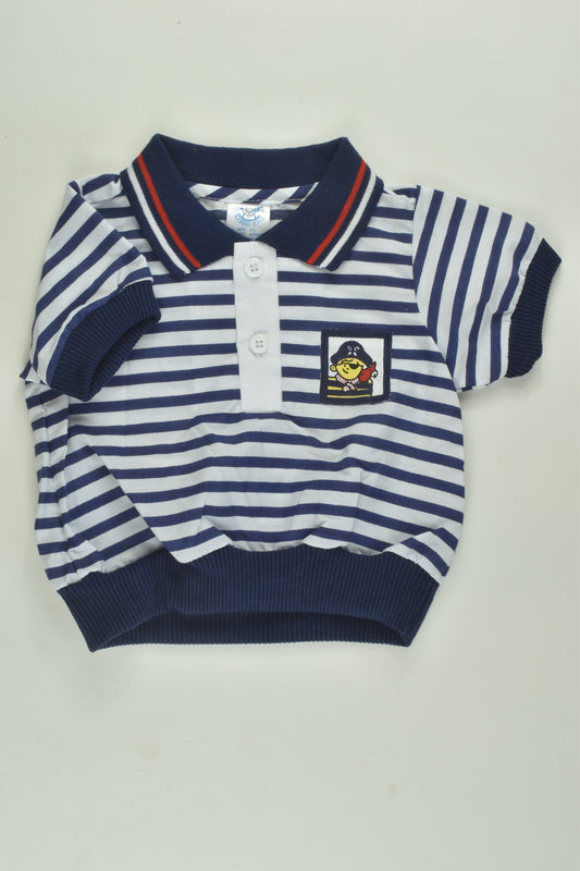 Rocking Horse Size 00 Vintage Pirate Top with Collar