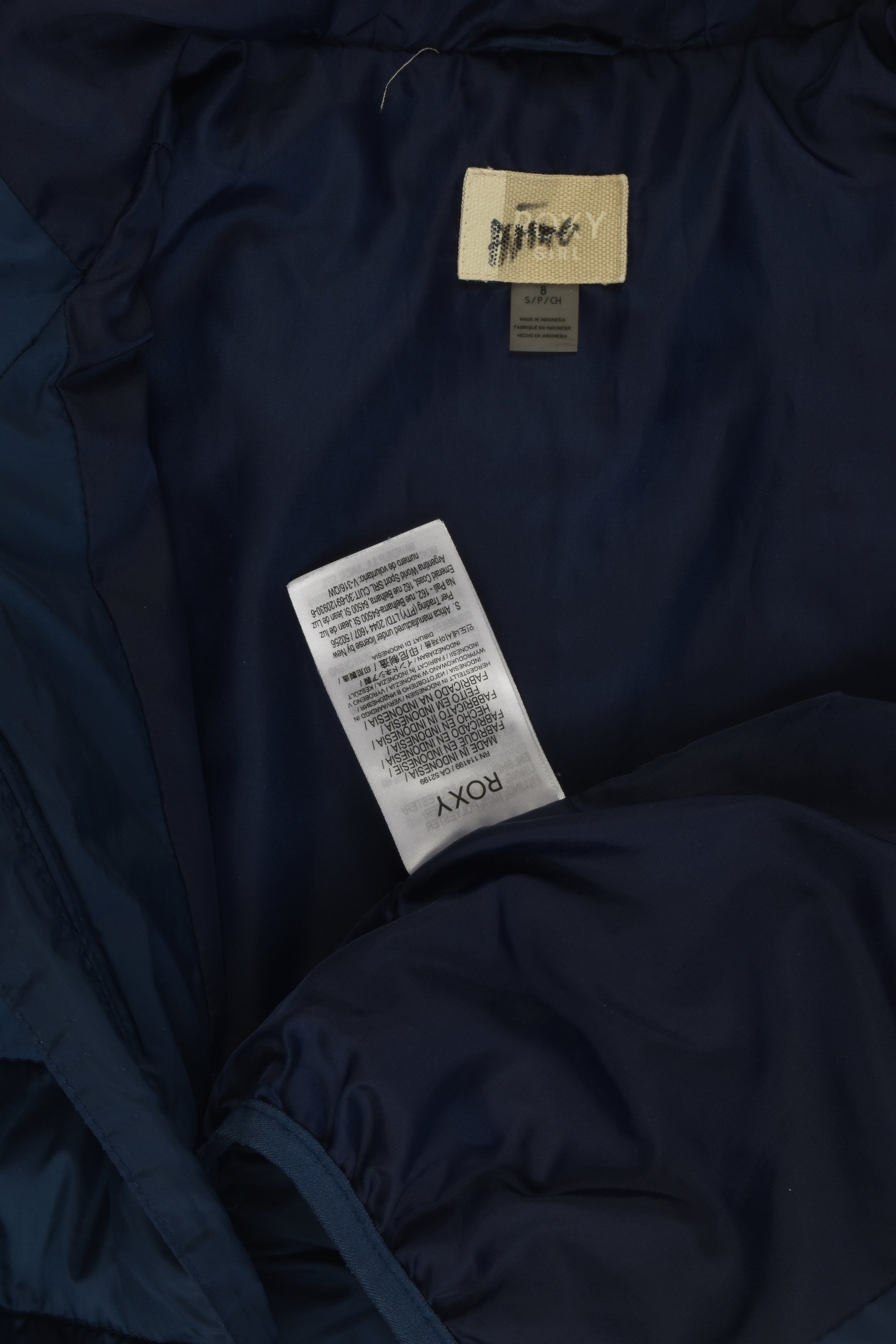 Roxy Size 8 Lightweight Puffer Jacket