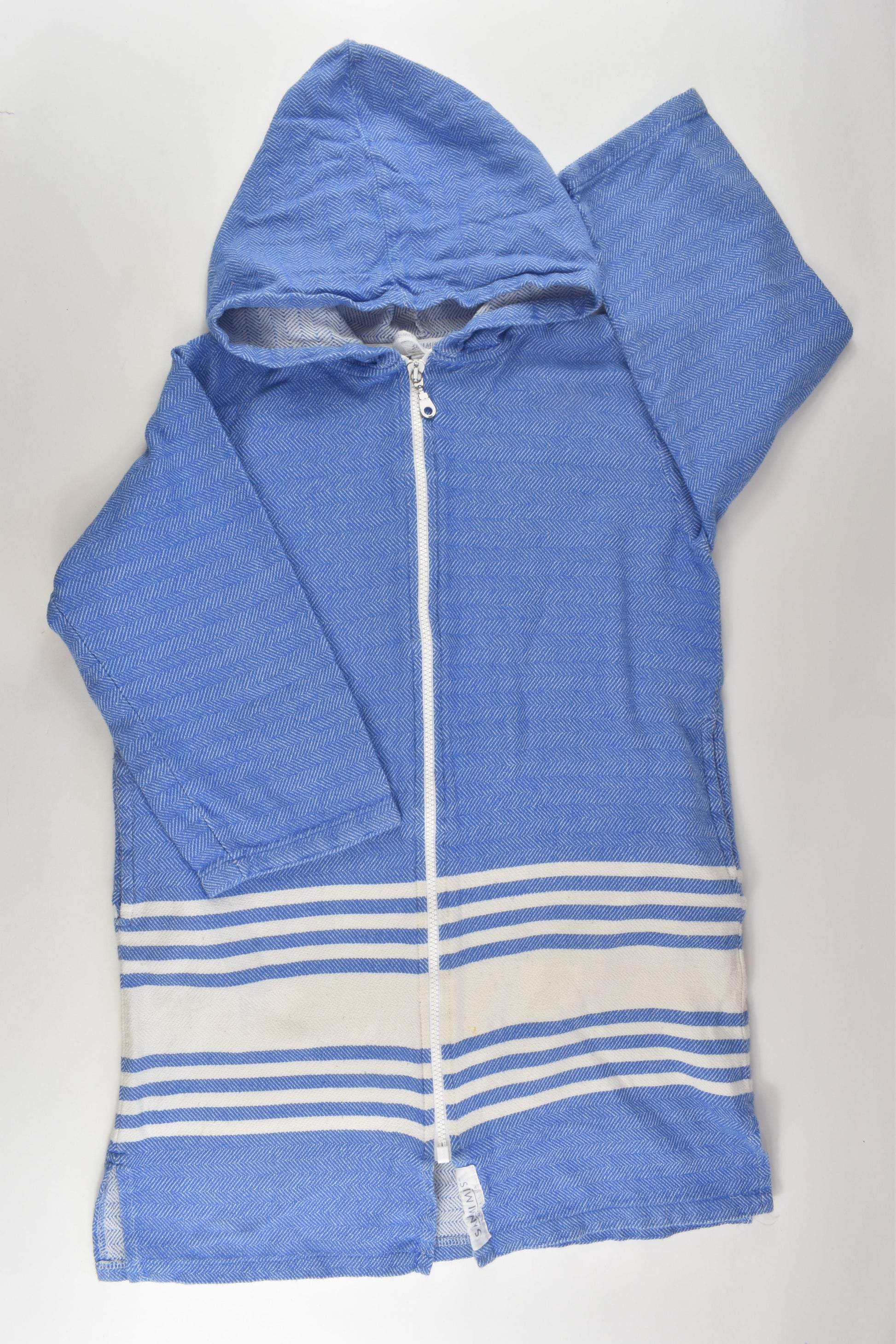 Sämmimis Size L (8-10 years) TASSOS Hooded Zip Turkish Towel