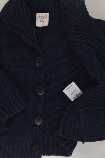 Seed Heritage Size 0 Navy Knit Cardigan