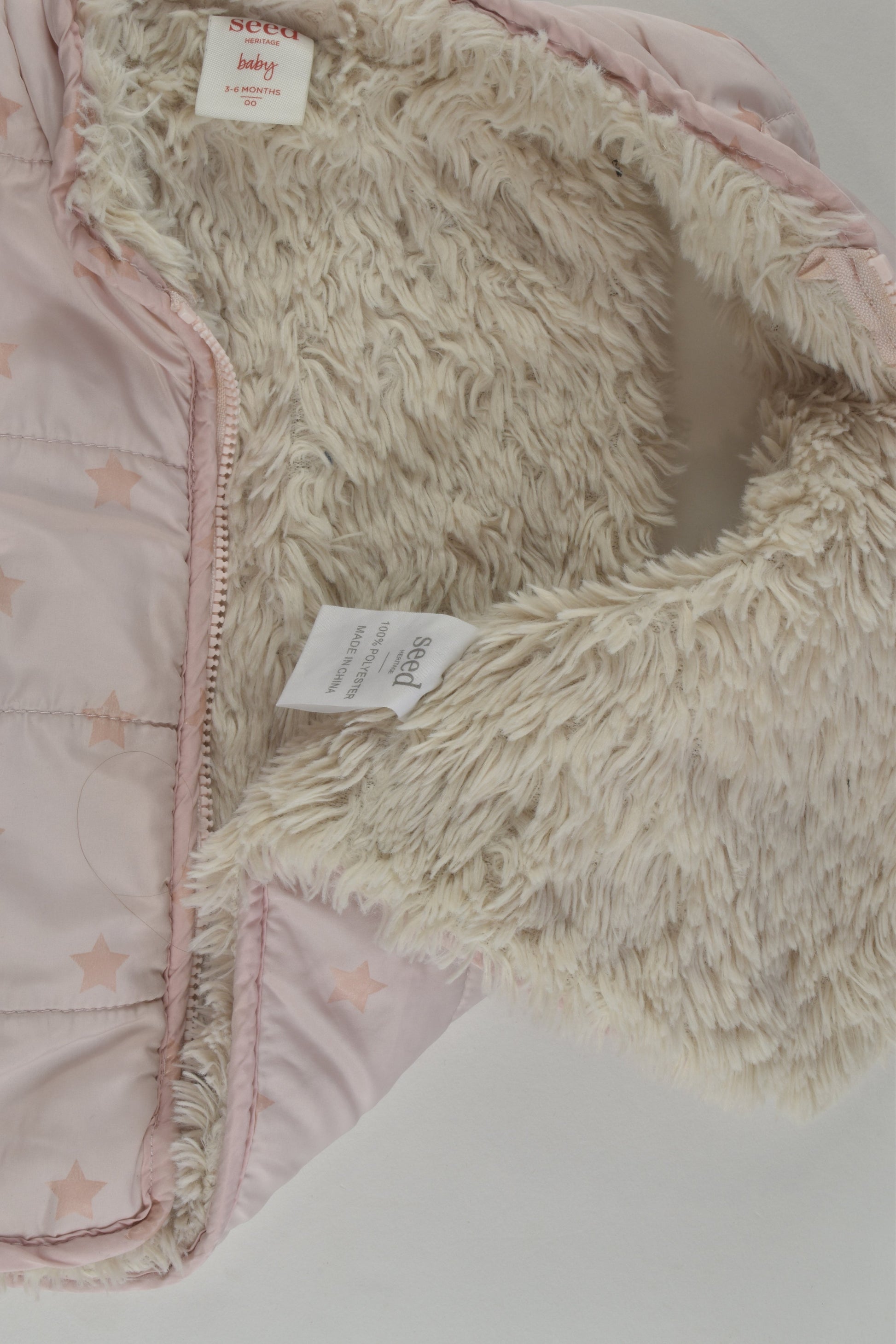 Seed Heritage Size 00 Fur Lined Vest
