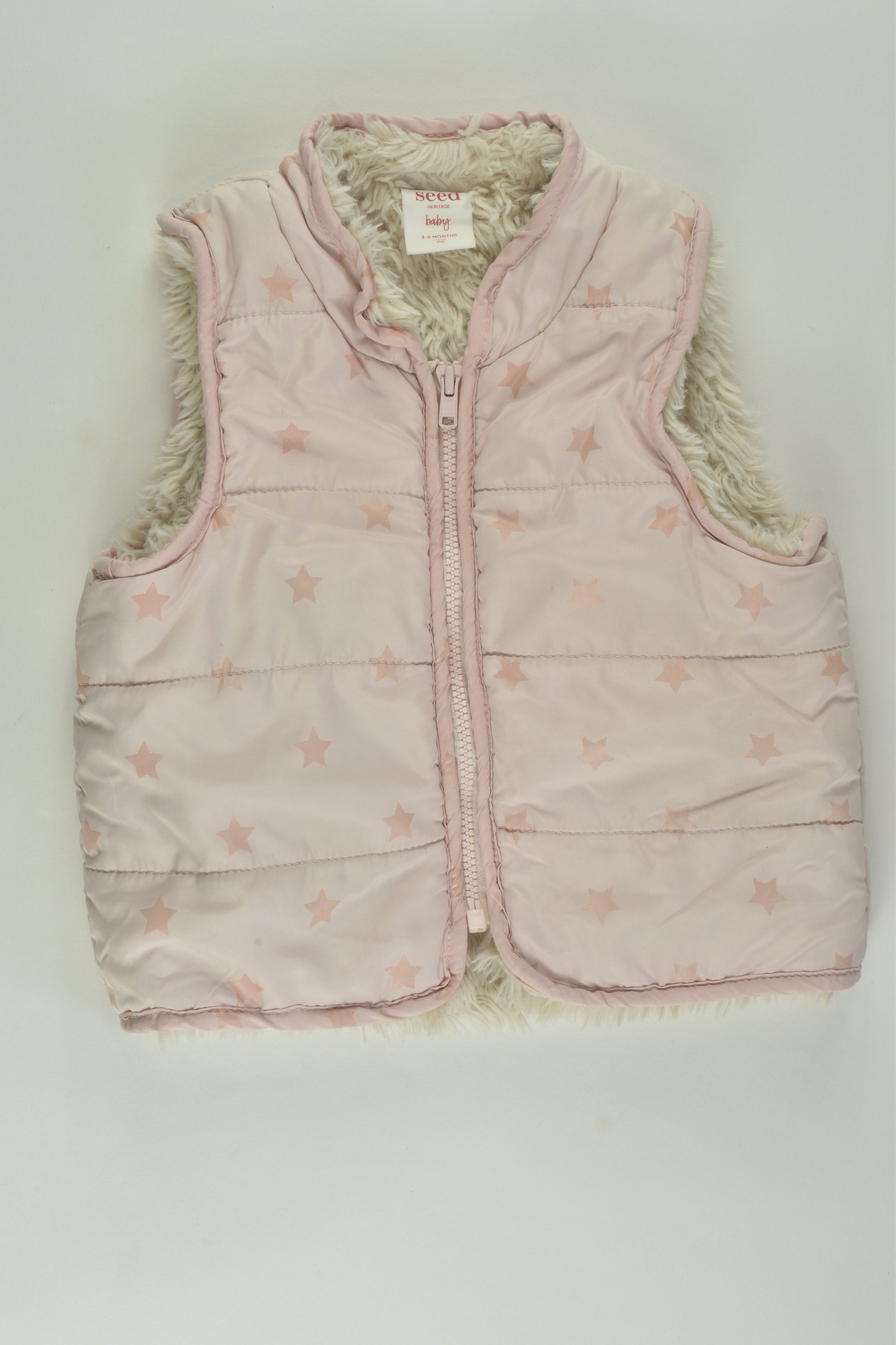 Seed Heritage Size 00 Fur Lined Vest