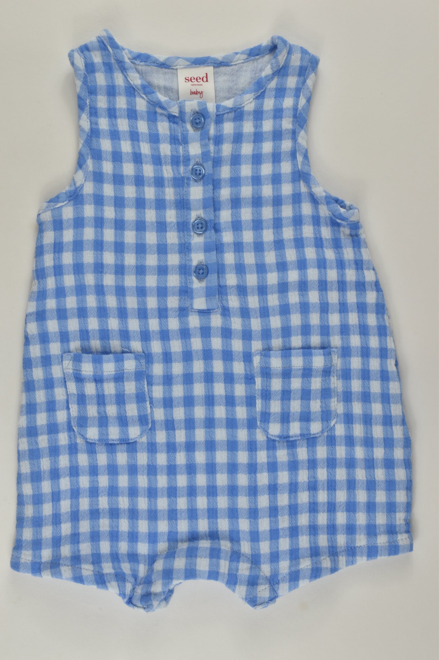 Seed Heritage Size 000 Muslin Romper