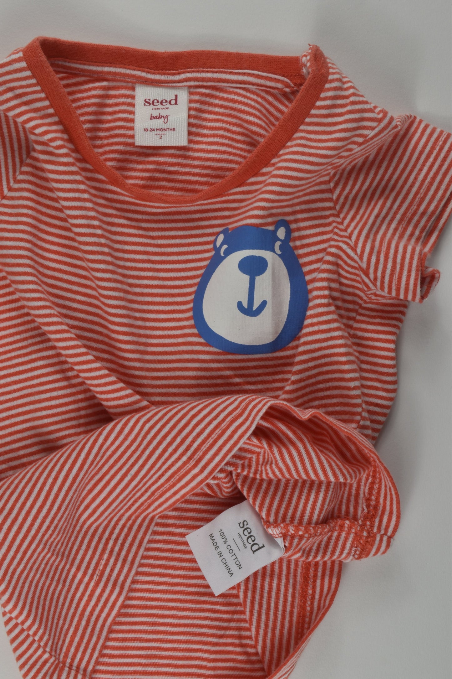 Seed Heritage Size 1 Bear T-shirt