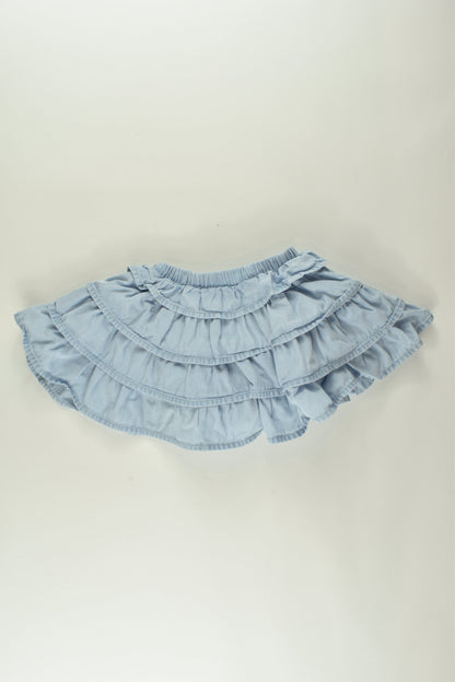 Seed Heritage Size 1 Denim Skirt with Bloomers Underneath