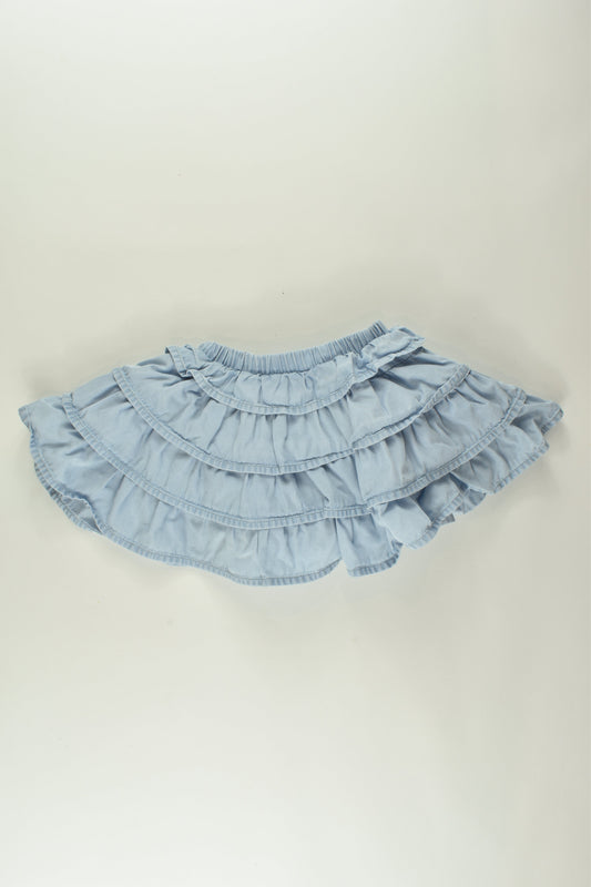 Seed Heritage Size 1 Denim Skirt with Bloomers Underneath