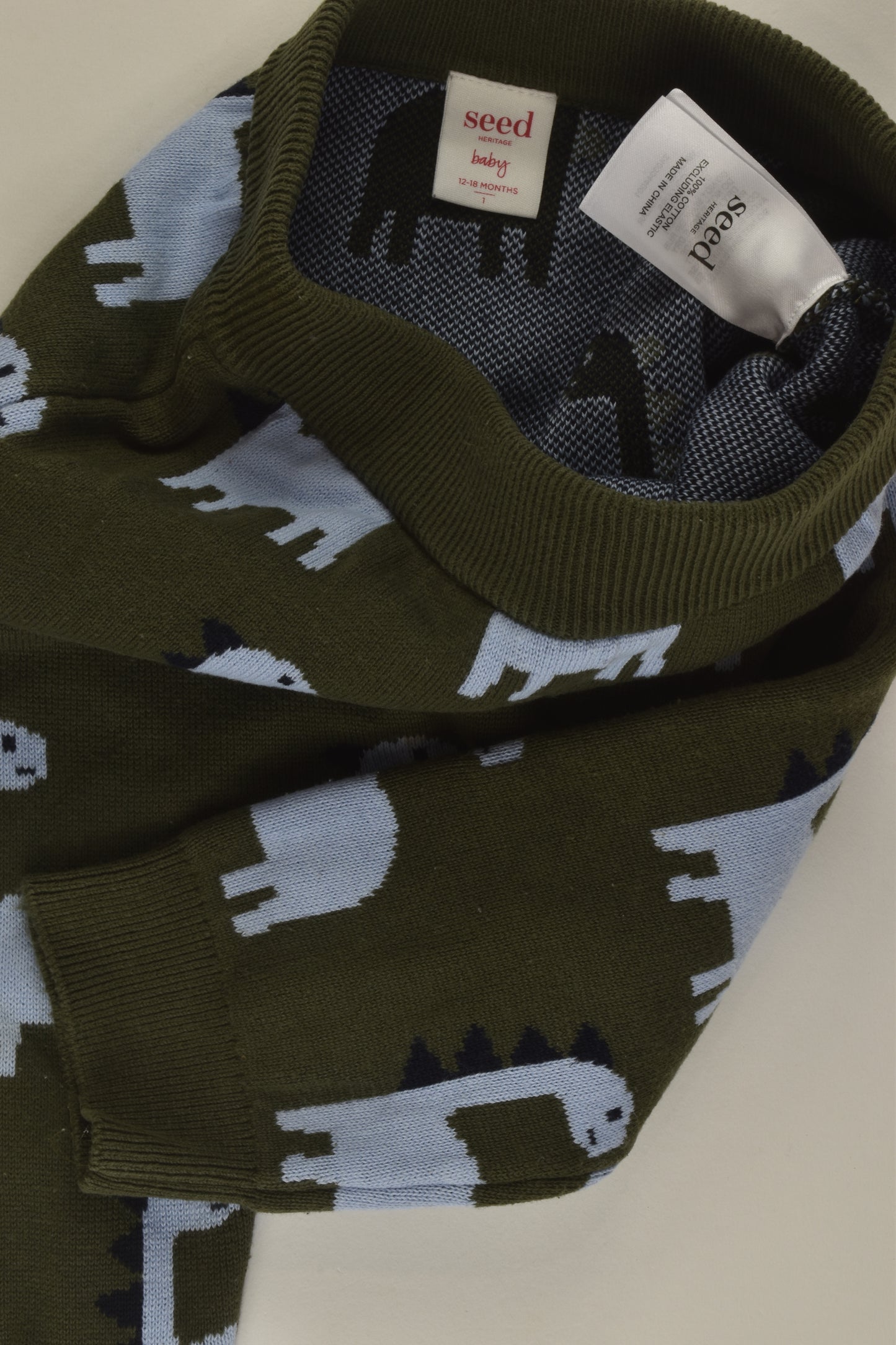 Seed Heritage Size 1 Dinosaur Knit Pants