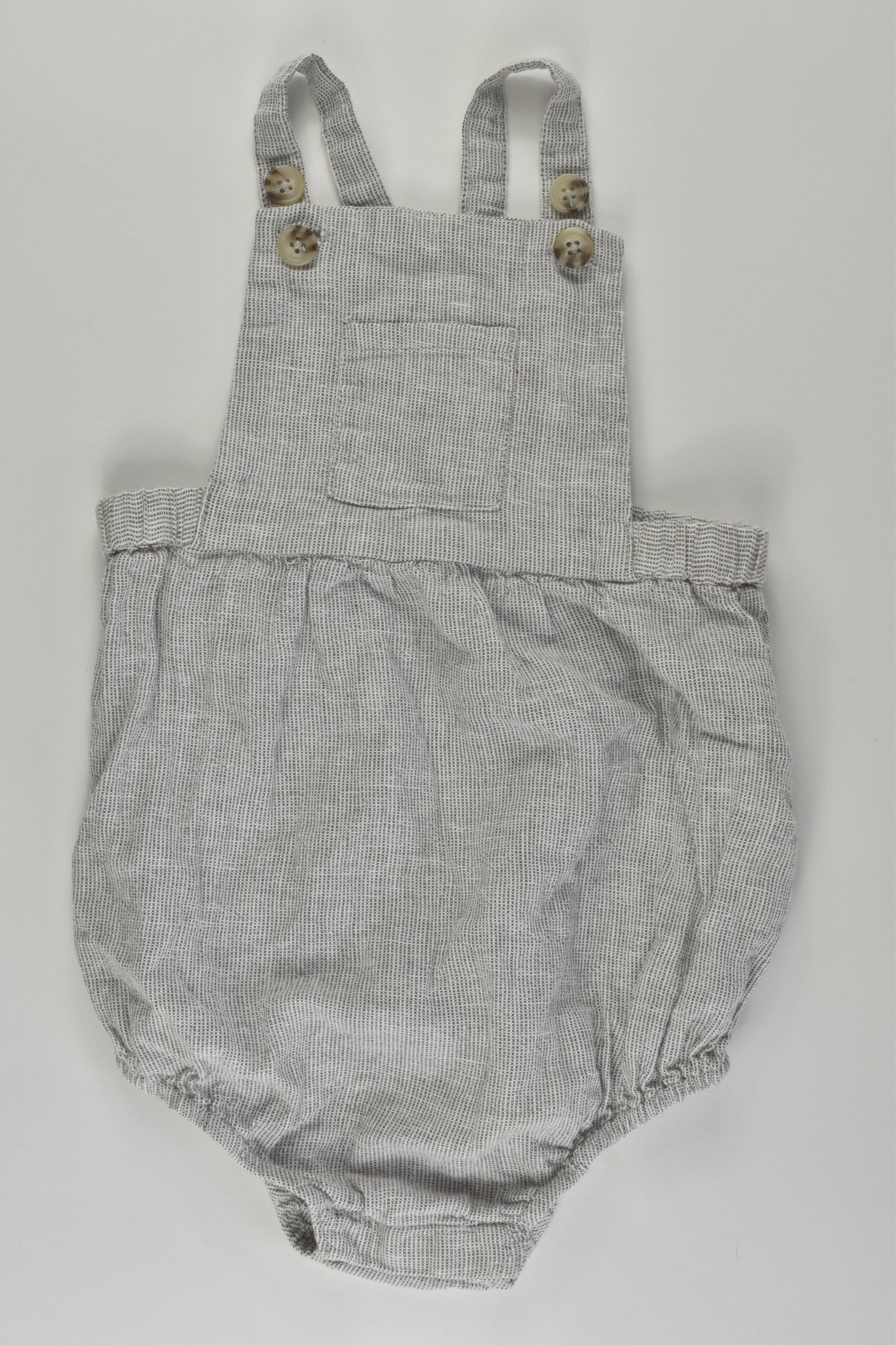 Seed Heritage Size 1 Linen Blend Bubble Romper