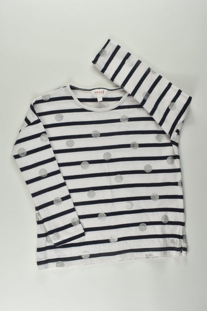 Seed Heritage Size 4 Dots and Stripes Top