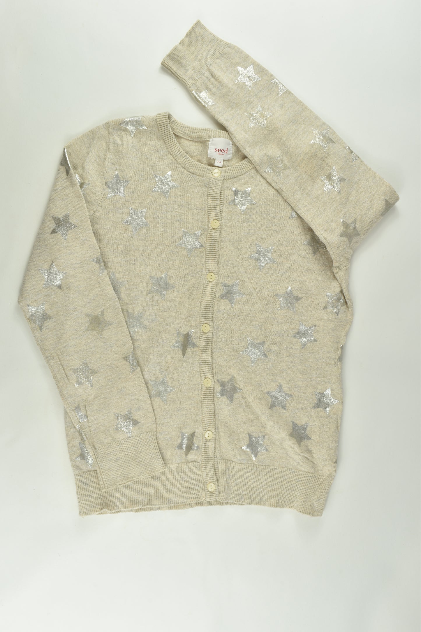 Seed Heritage Size 7-8 Star Cardigan