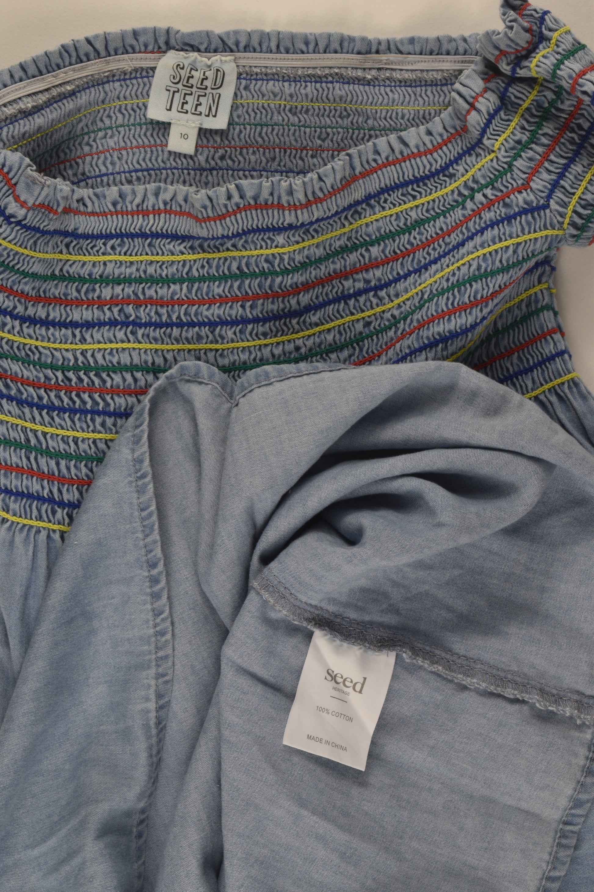 Seed Teen Size 10 Denim Dress