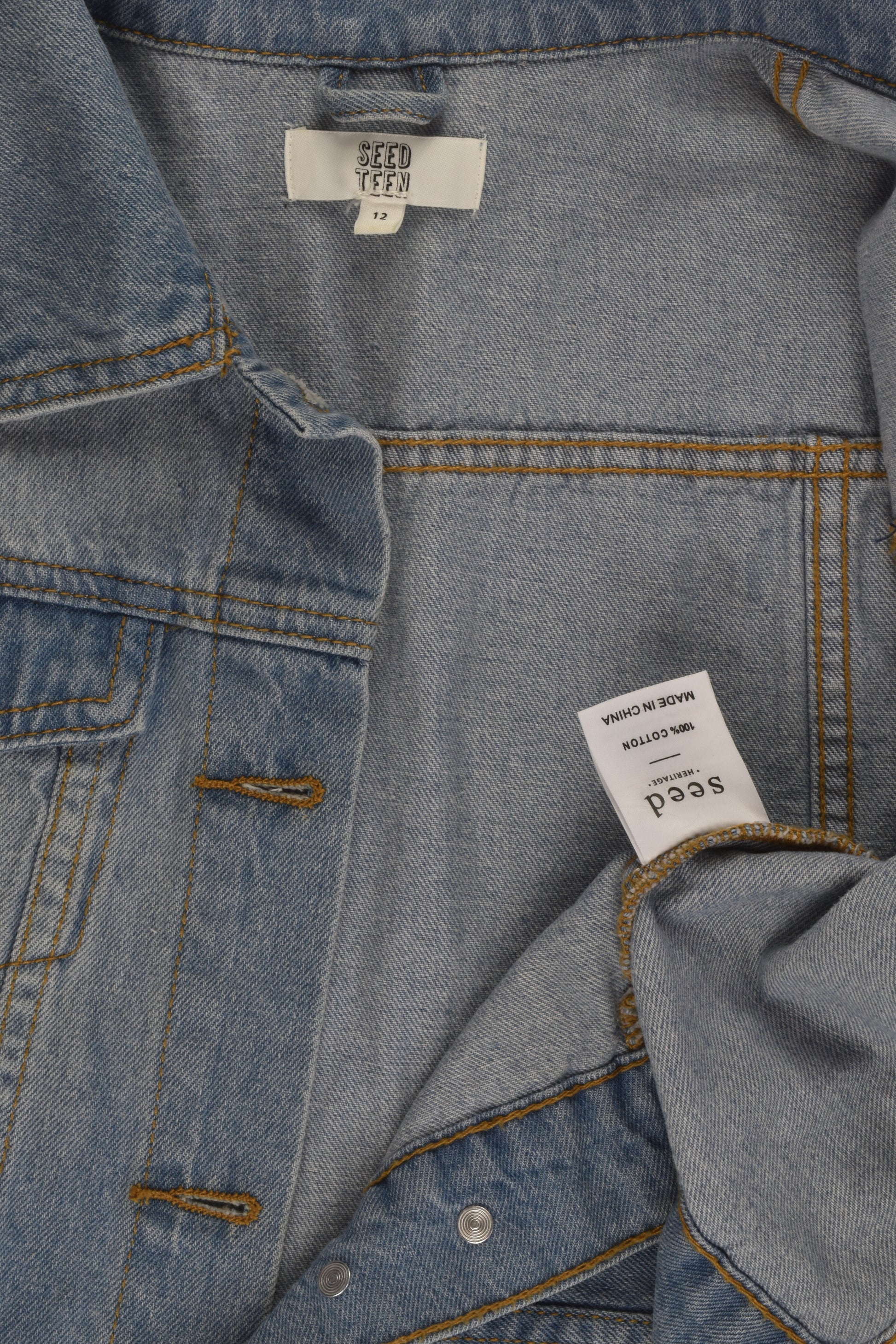 Seed Teen Size 12 Denim Jacket