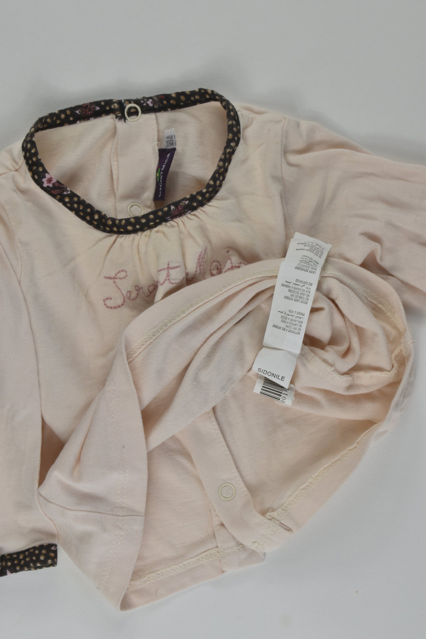 Sergent Major Size 00 Teddy Bear Top