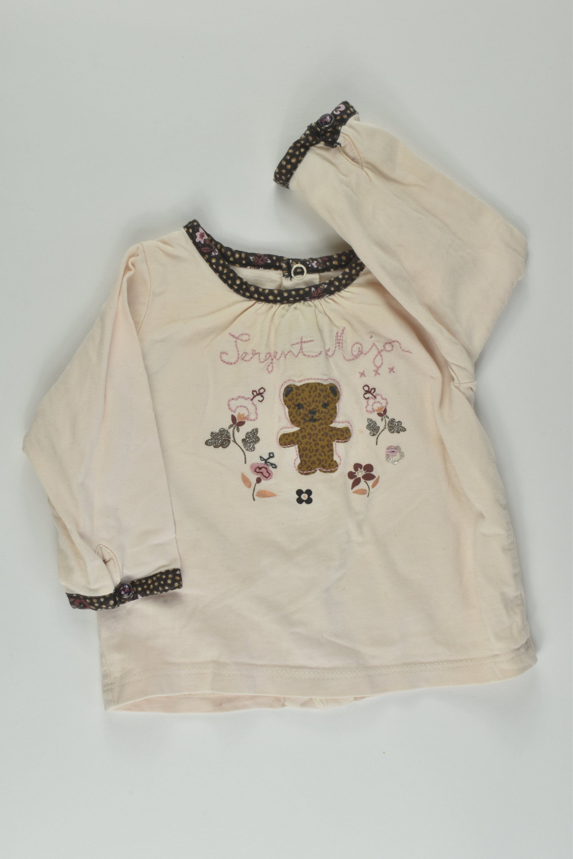 Sergent Major Size 00 Teddy Bear Top