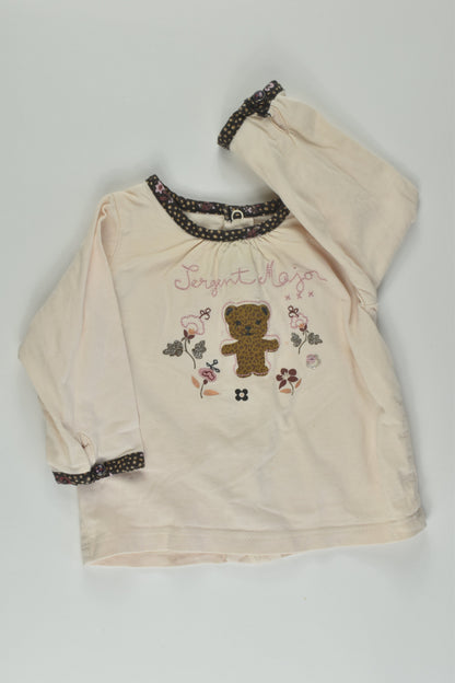 Sergent Major Size 00 Teddy Bear Top
