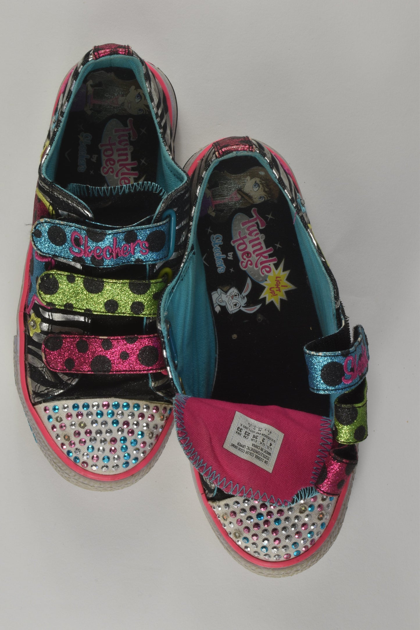 Skechers Twinkle Toes Size US 4 Light-Up Shoes
