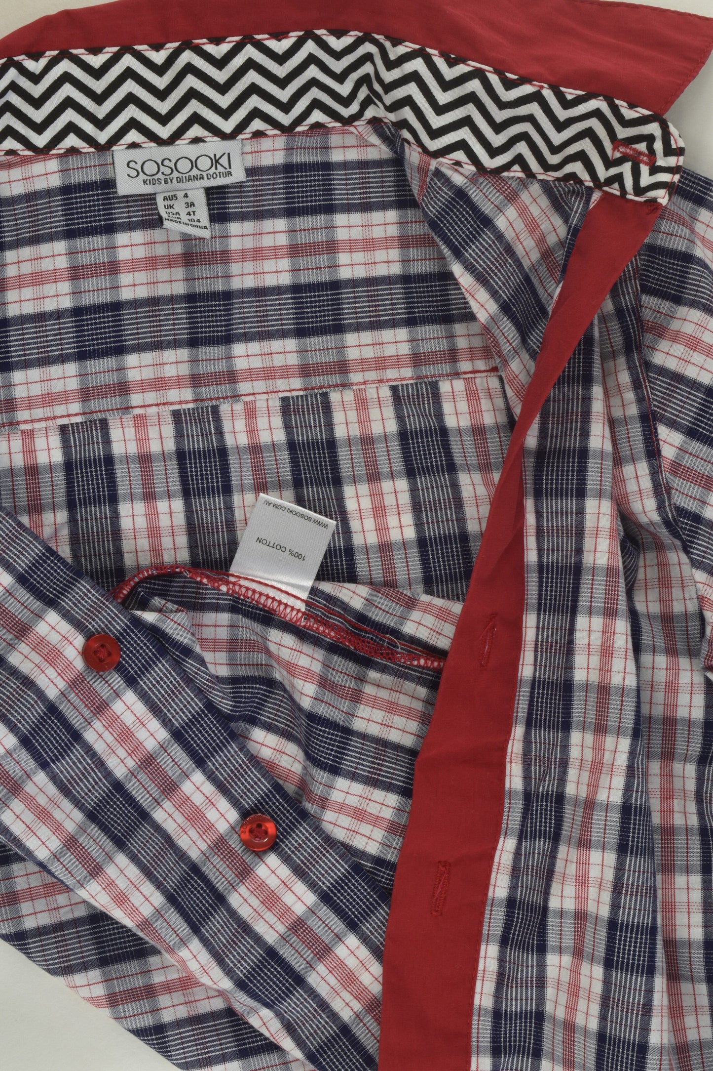 Sosooki Size 4 Button-up Shirt