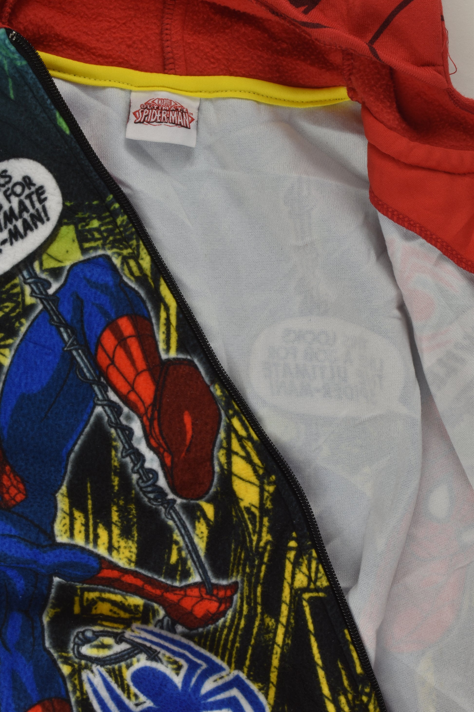 Spiderman Size 5-6 Zip Jumper
